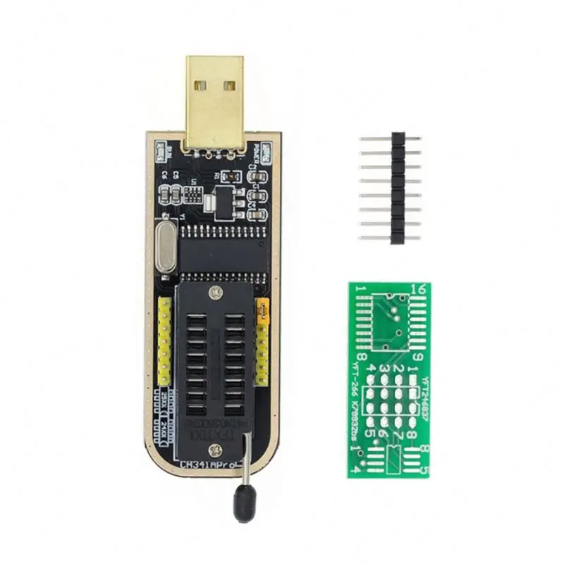 SOIC8 24 25 Series EEPROM Flash BIOS USB Programmer Module+SOIC8 SOP8 Test Clip For 93CXX / 25CXX 24CXX adapter