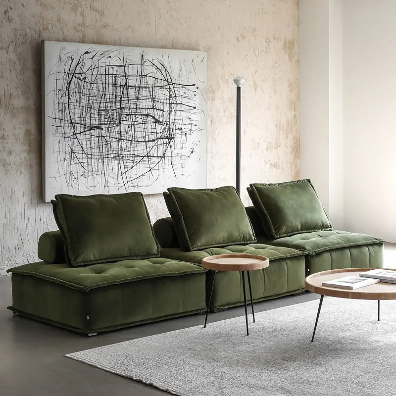 Nordic Modern Single Double Triple Removable Inflatable Fabric Sofa Chair for Living Room Small Balcony Bedroom