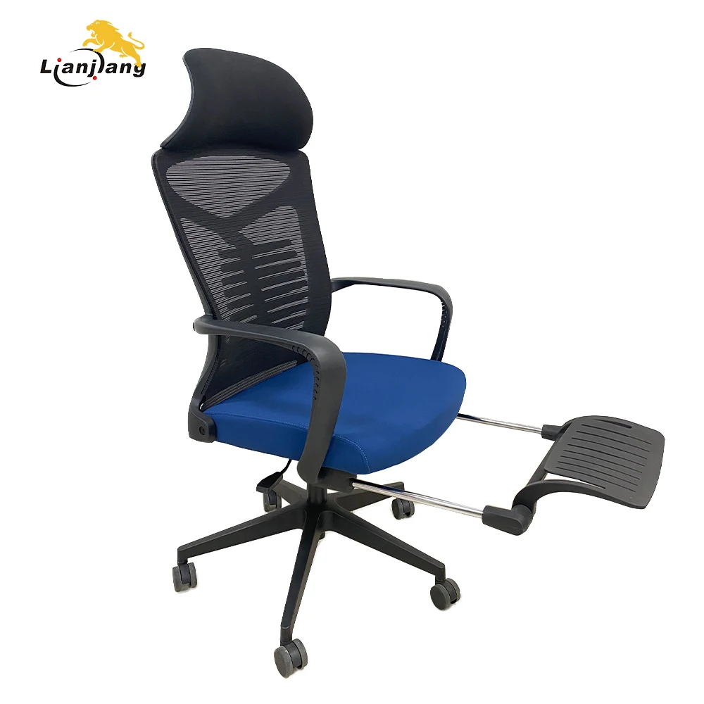 New style functional executive ergonomic office mesh chair reclining chair with leg support