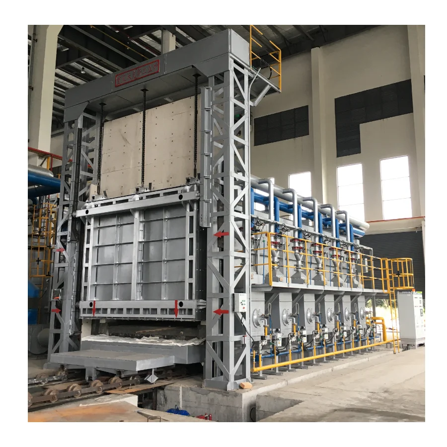 Forging Steel All Fiber Regenerative Car Bottom Thermal Treatment Industrial Furnace