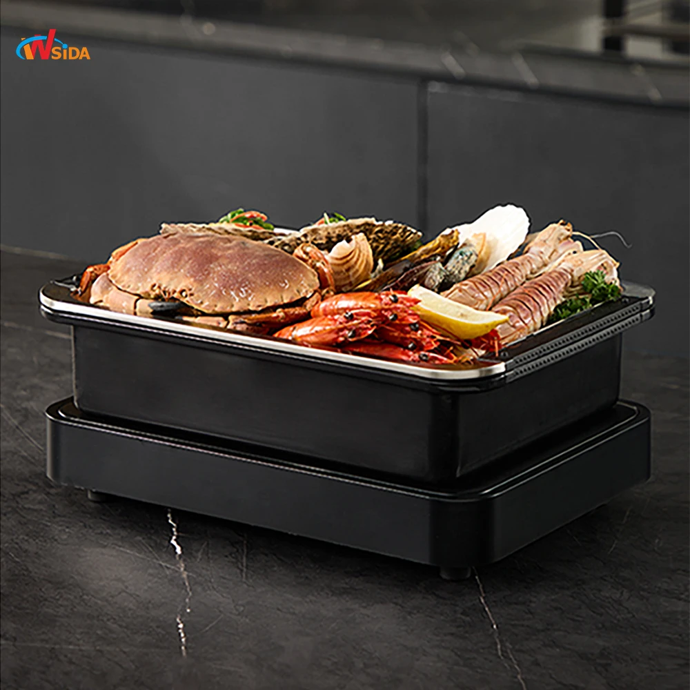 Wsida Griddle Kits Non-Stick Perfection Burger Griddle With Fryer Uniform Heating Sous Vide Cooking Burger Griddle