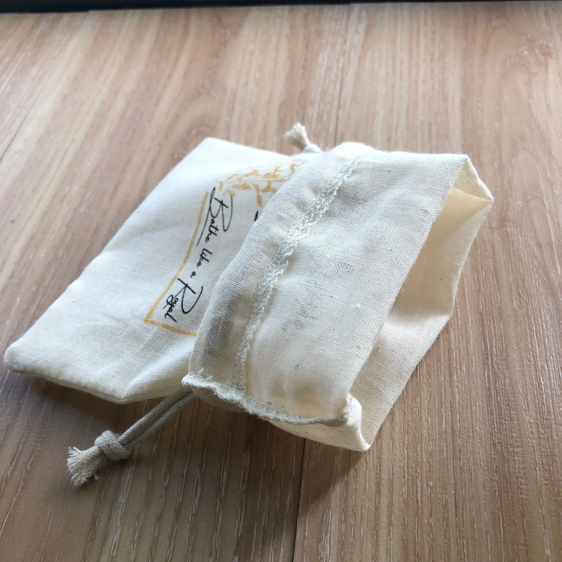 Breathable Thin Muslin Cotton Drawstring Pouch
