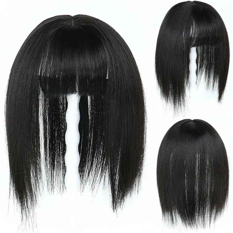 В европейском и американском стиле; Лидер продаж клип-в Челка патч заколка для волос для женщин парик удобна в носке и принимаем Оптовые