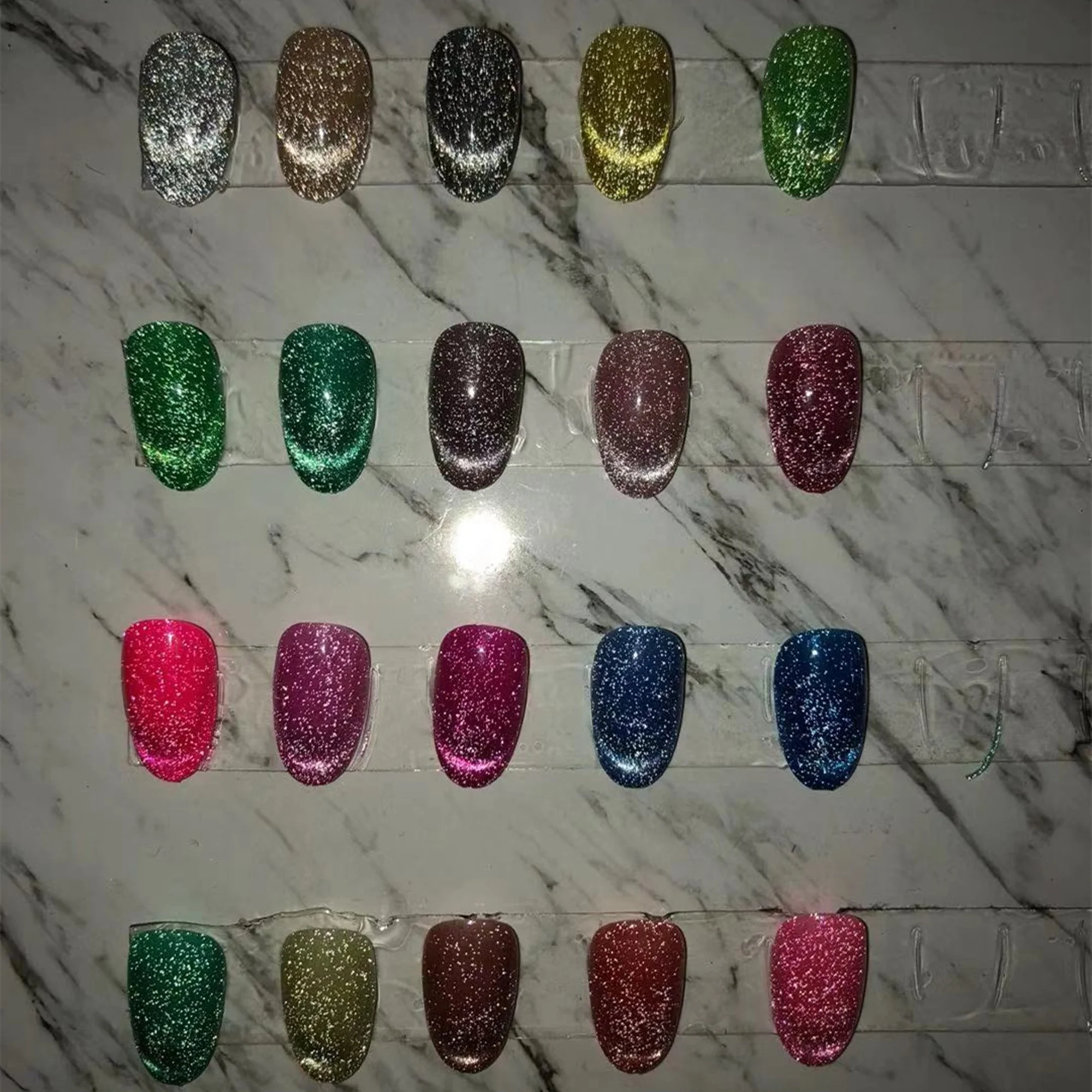 Hipsterr UV Gel Wholesale  2021 New product Stunning Shining Reflective Crystal Cat Eye Gel Nail Art