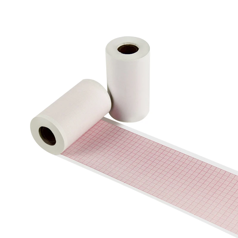 Factory Supply Medical Use ECG Paper Roll 6 Channel 110*20m 112*20m ECG Recording Chart Thermal Paper