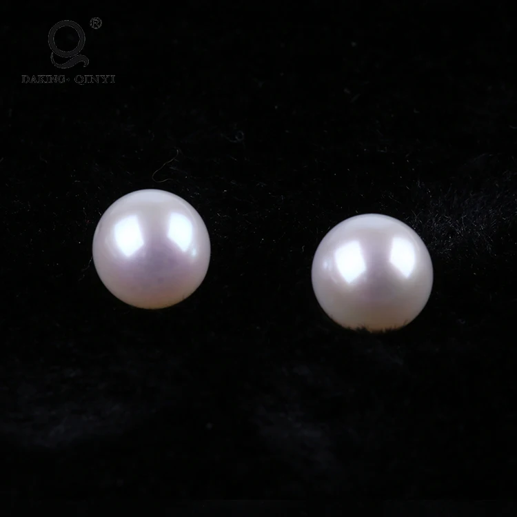 Wholesale AA Natural White Chinese Akoya Saltwater Round Pearl Beads