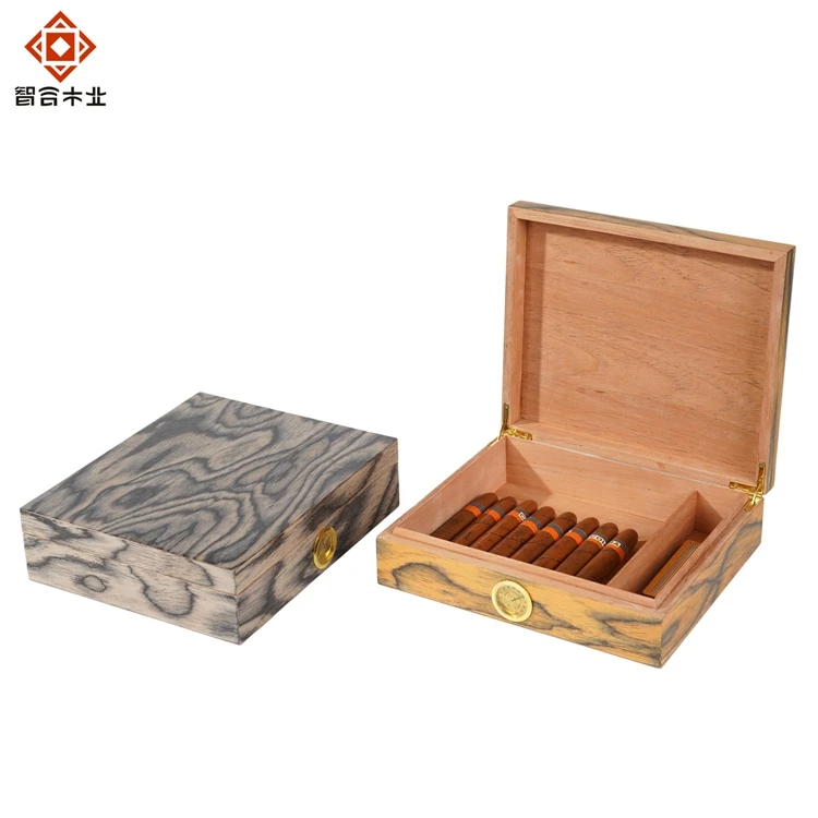 Фабрика ручной работы из массива дерева, многоразовые современные коробки для сигар, оптовая продажа, роскошные коробки для сигар, упаковка для сигар