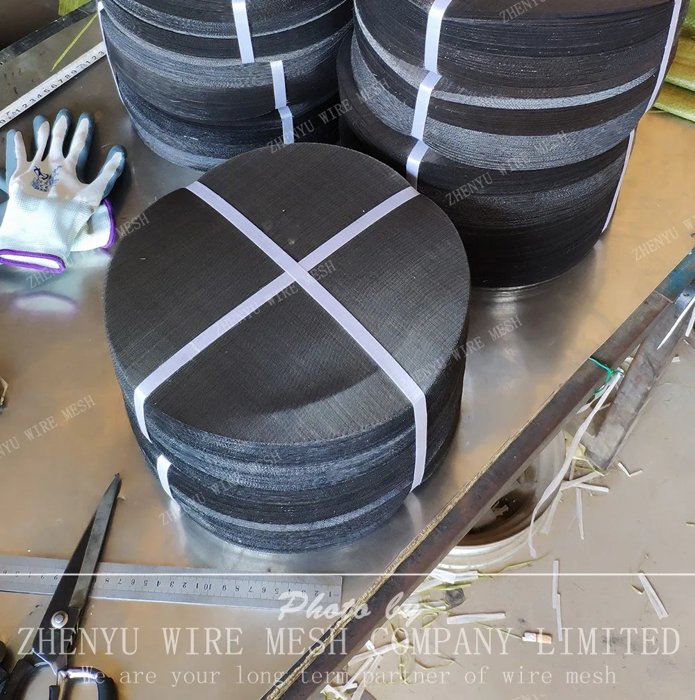 Consult food grade Stainless steel flour sieving mesh flour filter mesh/ extruder screen pack/ black wire cloth disc in stock