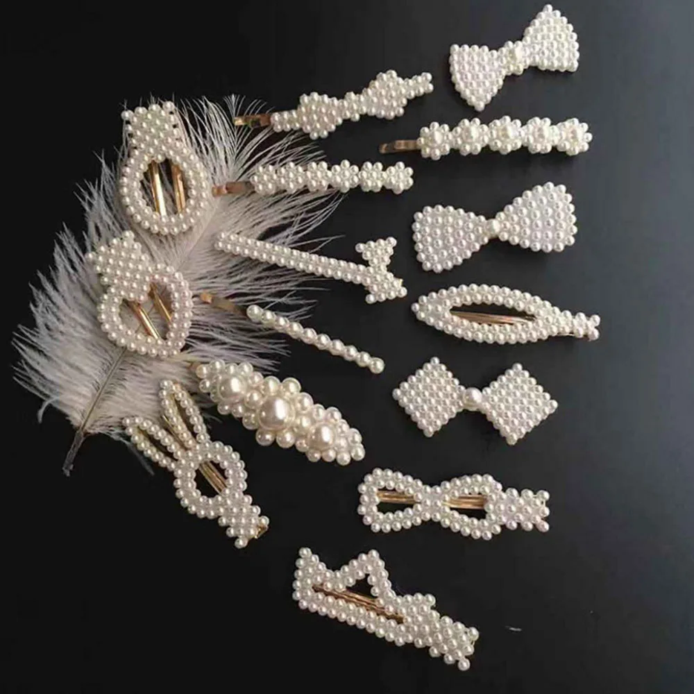 LDD03 Fashional Hair Accessories Jewelry 2021 Korean Pearl Korean Hair Clip  For Hair Accessories Clips