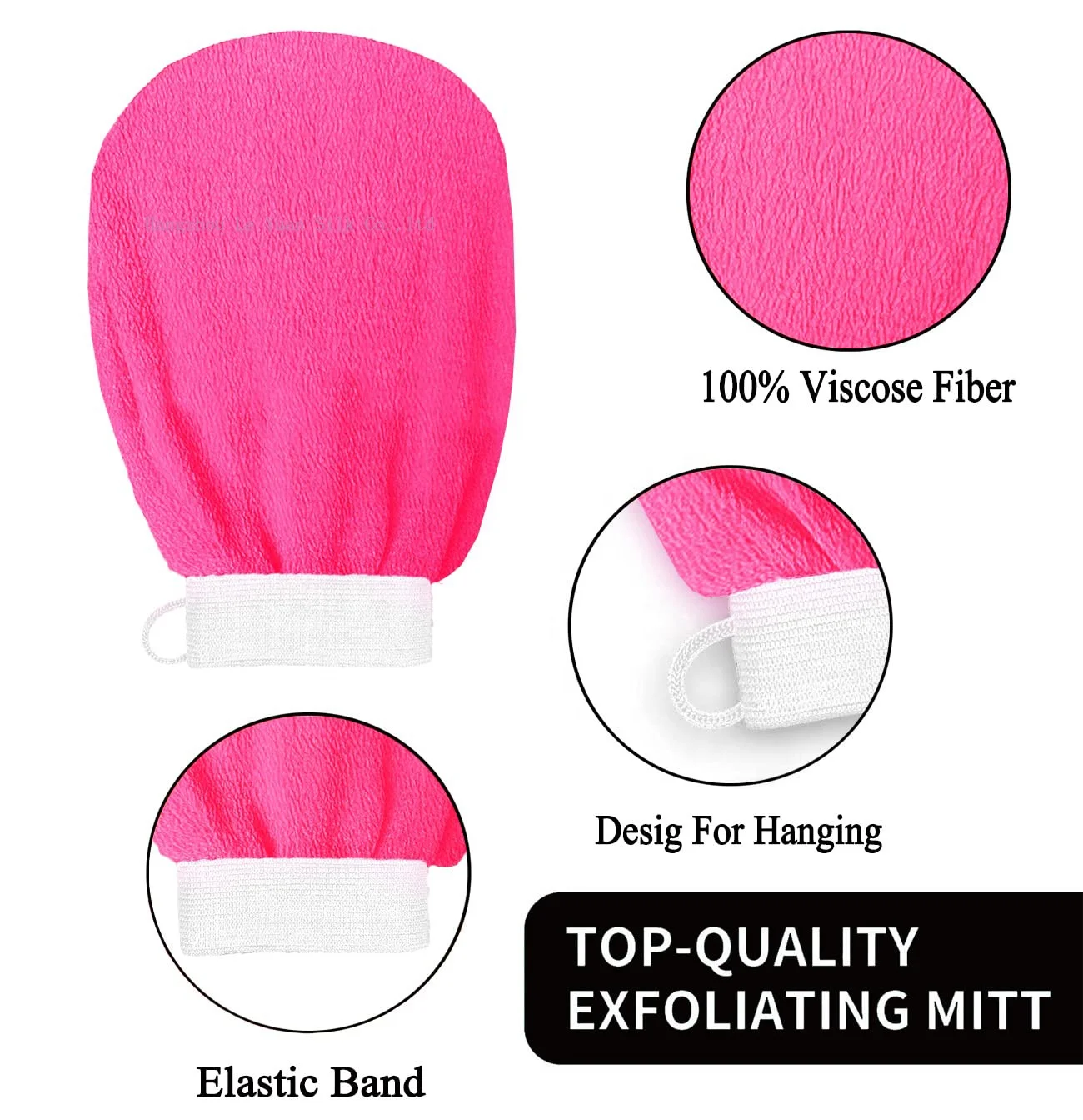 Bathroom Products 150D Single Viscose Scrub Mitt Tan Removal mitt Magic Peeling Mitt For Spray Tan