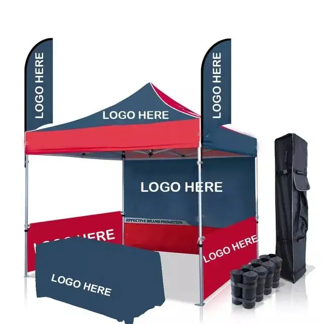 Trade Show Tent Aluminium Custom Promotional Event Advertising Customized Logo Folded Gazebo Marquee canopy Pop Up Tent