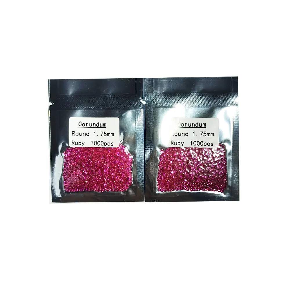 Factory Price Made In China Synthetic Ruby Round Cut Ruby 5# Color For Jewelry Market
