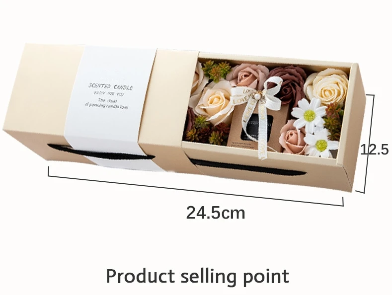 SINGHUA Manufacturers Customized Soy wax Candles Scented Luxury Beeswax Candle Set With Logo And Packing For Valentines day