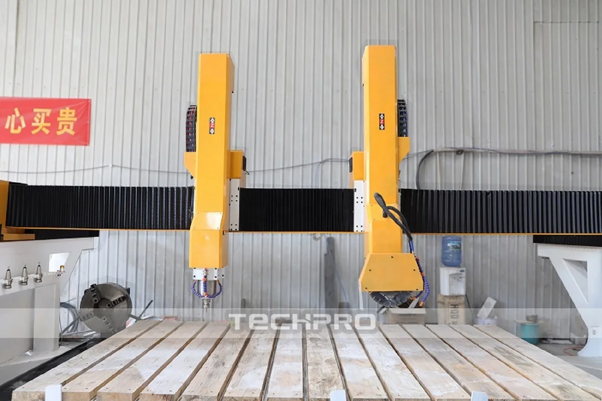 Low Price Bridge Saw Granite Stone CNC Router 5 Axis Stone CNC Bridge Cutting Machine Stone Carvings and Sculptures Machine