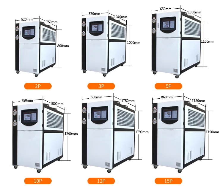 china supplier R410A 5 hp industrial water chiller with low price