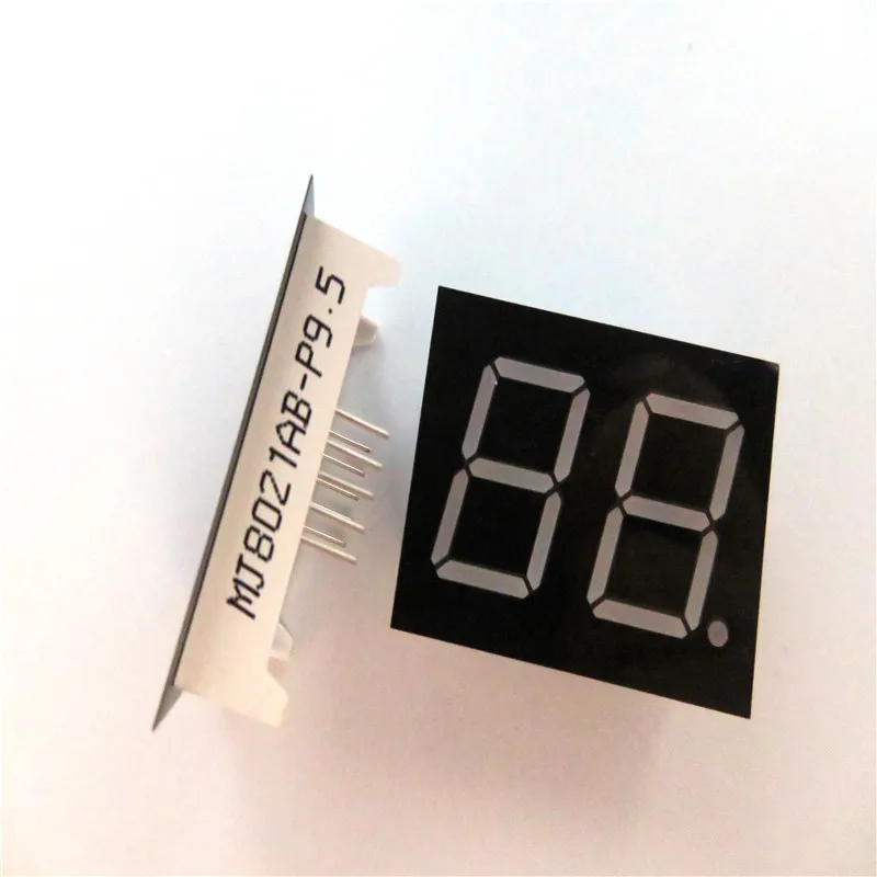 10 pins 2 digit 7 segment led display