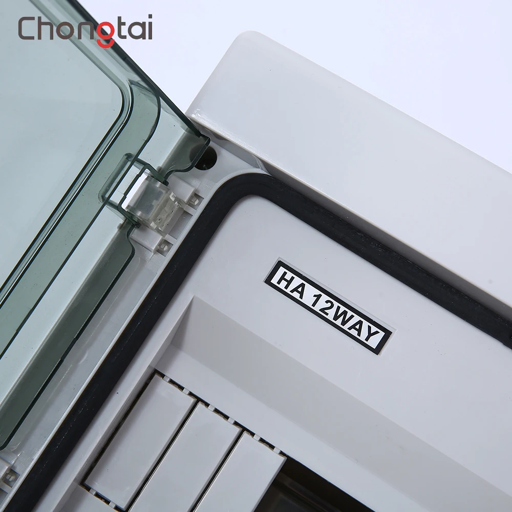 ChongTai wholesale HA 12way IP65 waterproof plastic circuit breaker box
