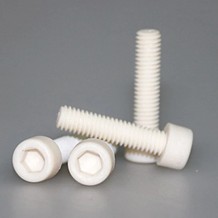 Factory supply custom PEEK PPS PFA POM PTFE PVDF plastic screw