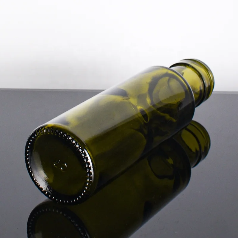 Ru Star Kitchen Accessories Amber Green 100ml Olive Oil Vinegar Glass Bottle With Screw Cap