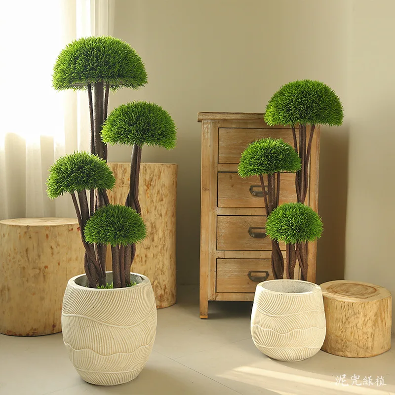 Декоративное растение на заказ, комнатные офисные горшечные растения, бонсай, пластиковое дерево, искусственный кедр