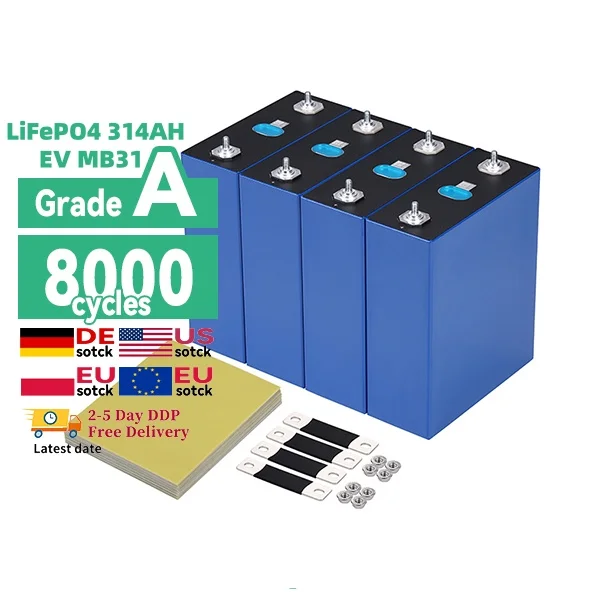New EU stock EV MB31 314ah 3.2V lifepo4 battery energy storage system cell lifepo4 314ah lifepo4 battery for power storage