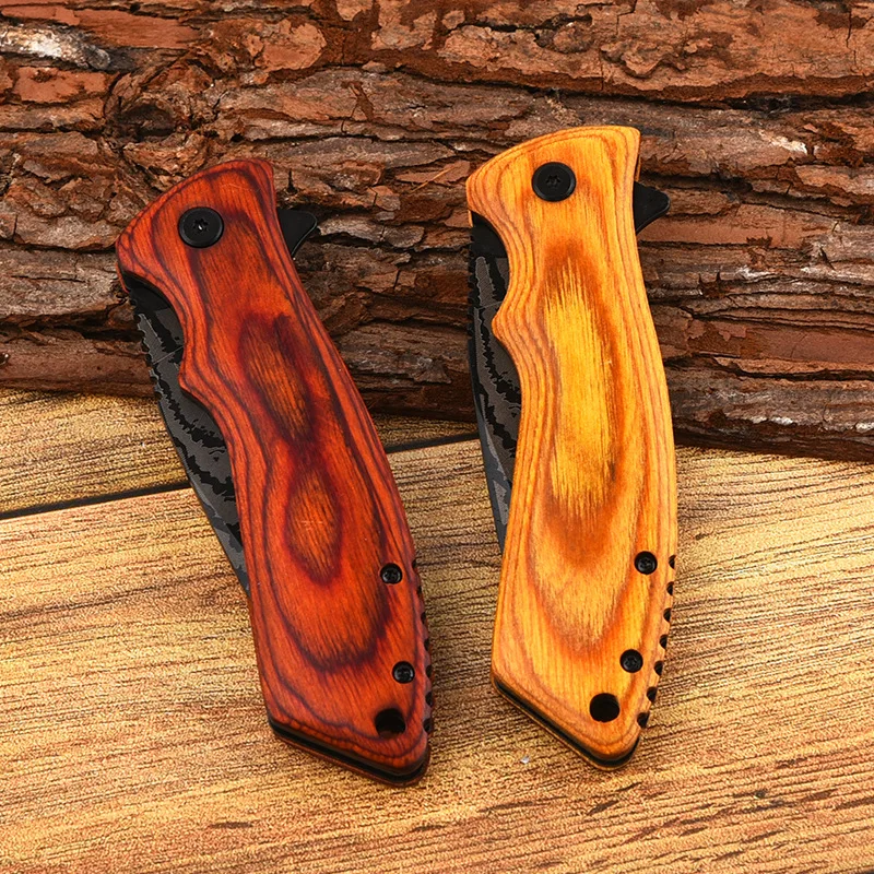 Hot Selling Outdoor Tools Woodpocket Wooden Knife Wood Handle For Knives