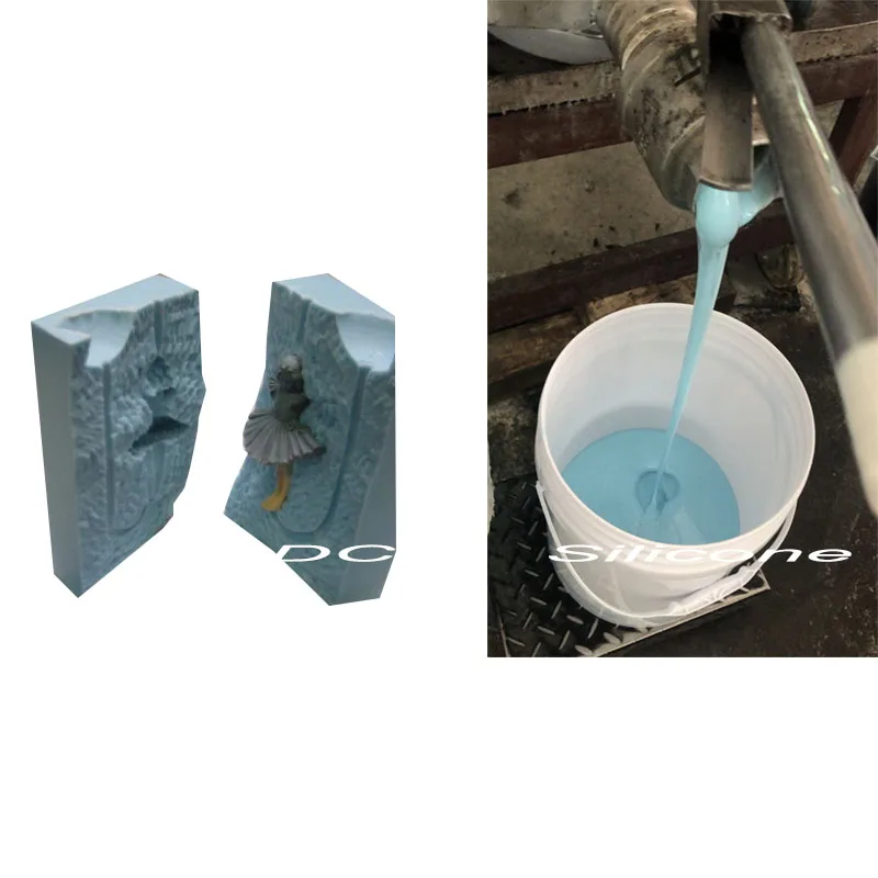 Reasonable Price Room Temperature Cured RTV-2 Liquid Silicone Rubber For Gypsum Sculpture mold Make