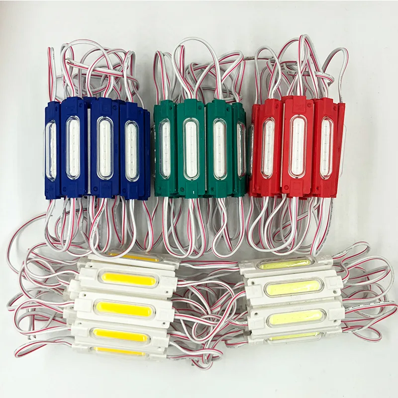 DC12v 24V 2w COB LED Module Light Injection Module Len Car Truck Module Red Yellow Pink LED Sign Backlight Advertise Light
