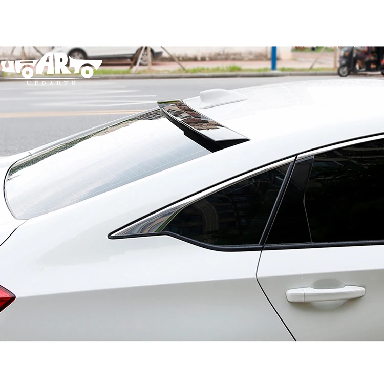 Haosheng Manufactory Custom Color Carbon Fiber Rear Window Roof Wing Spoiler For Honda Accord Ten Generation 2018 2019 2020 2021