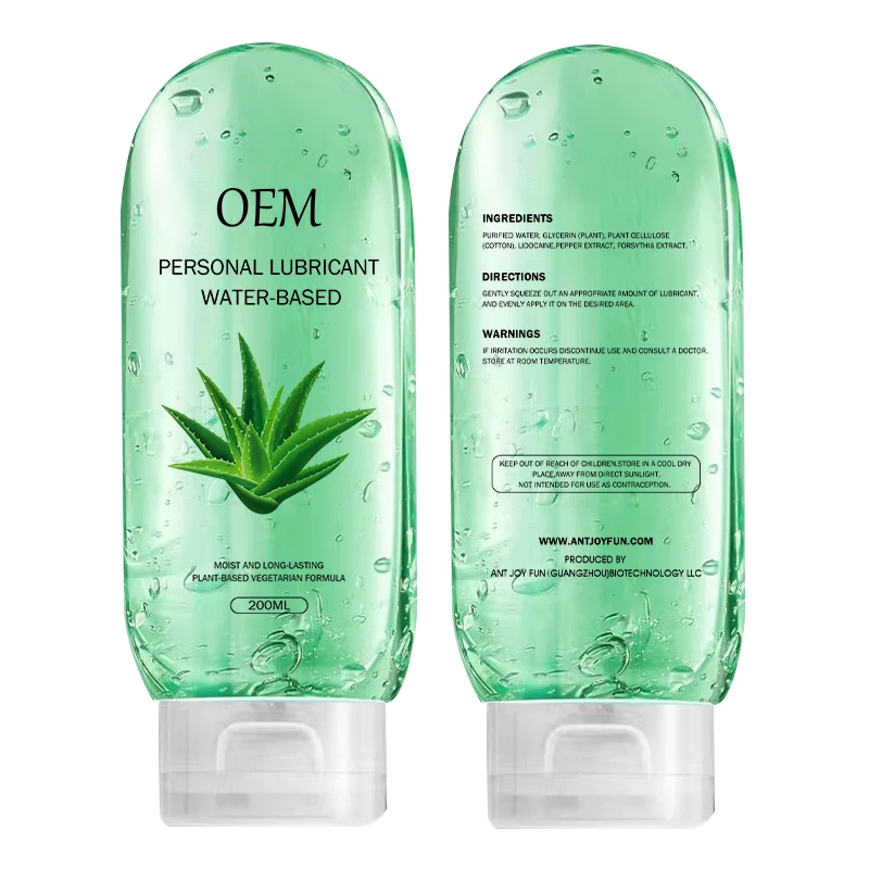 OEM /ODM aloe personal lubricant water base sex lube