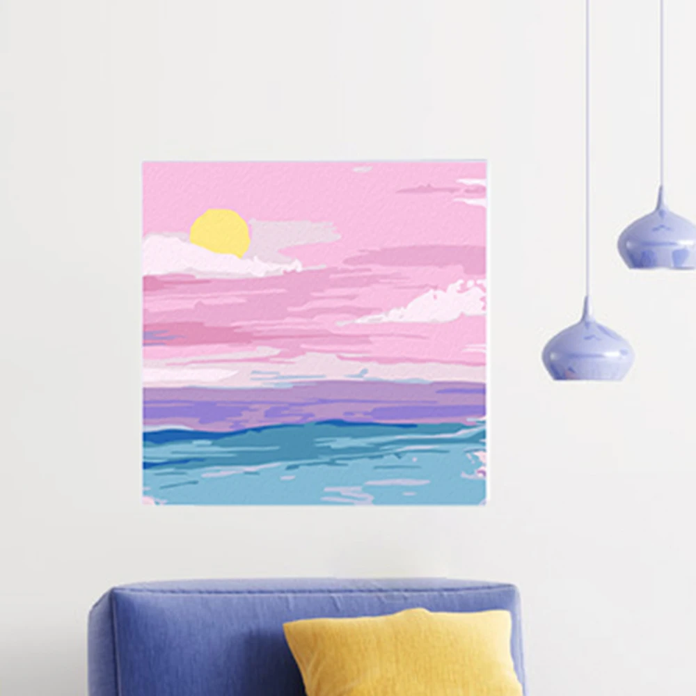 AOVIA 2023 with frame DIY painting by number kit for adult oil canvas wall art diy paint by numbers