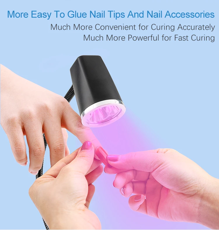 New Sensor Touch UV Led Mini Nail Lamp Sensor & Rechargeable Cordless 18W Focused Beam Polish Dryer Portable and Desktop