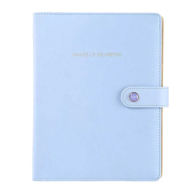 Customized PU leather Organizer pouch 6 ring flipchart binder Organizer A6 Cash Binder Agenda Binder in Notebook