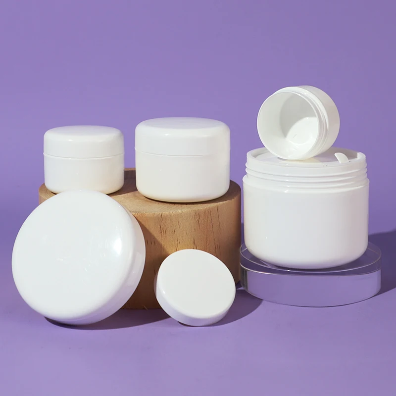 30g 50g 100g 150g 200g 1oz 2oz 4oz empty Double Wall round Face Cream Pp cosmetic Plastic Jar with lid
