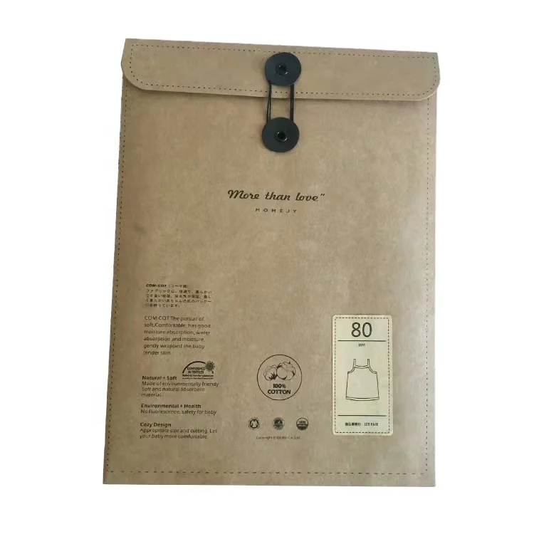 Custom printing paper products packaging necklace envelope with clear window