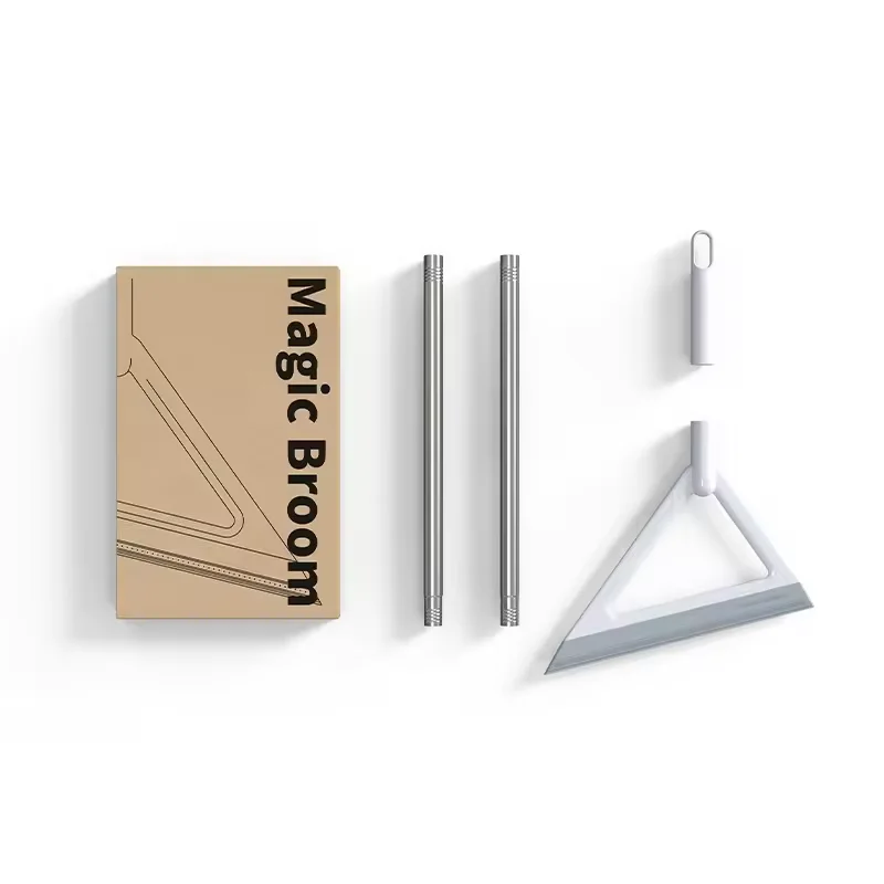 Multifunction Magic Silicone Rubber Broom Sweeper Wipe Squeeze 2 In 1 Plastic Bristle Mop To Clean With Squeegee For The Floor