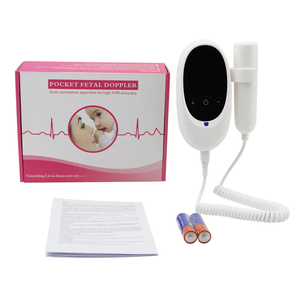 Non radiative household fetal heart rate monitor Medical level Fetal Doppler Accurate monitoring of fetal movements