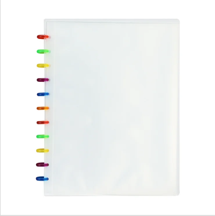 20/30/40 Discbound Pockets Loose-leaf Plastic Presentation Notebook Portfolio Folder Clear Sleeves Protectors Display Book