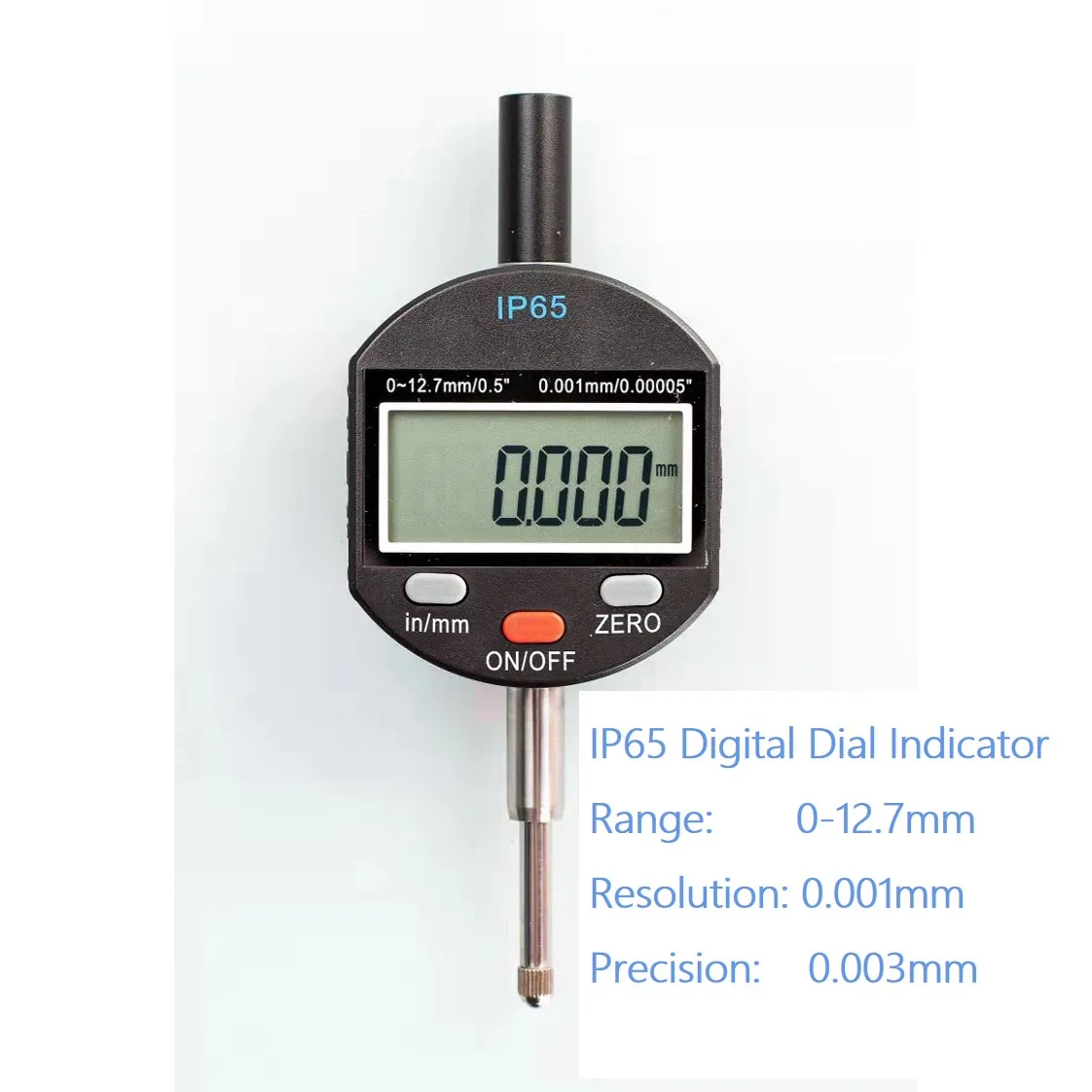 Многофункциональный цифровой циферблатный индикатор 0-12,7 мм 25,4 мм 50 мм 100 мм IP65 глубиномер
