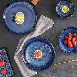 Classic Restaurant Fine Porcelain Crockery Dinner Set Nordic European Rustic Dinnerware Sets