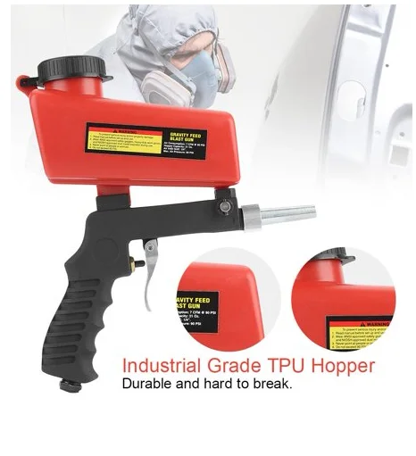 Sandblasting Gun Pneumatic Sandblasting Gun Portable Sandblaster Gun