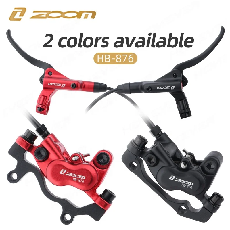 Zoom Aluminum Alloy Bicycle Hydraulic Disc Brake Bilateral Hydraulic Brake Bike Disc Oil Brake 160MM Disc