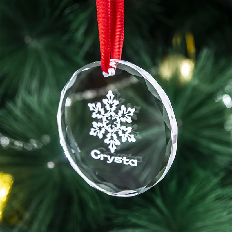 Etsy Hot First Communion Souvenirs Blank Decorative Hanging Crystal Christmas Tree Pendant Ornaments for Crystal Decoration