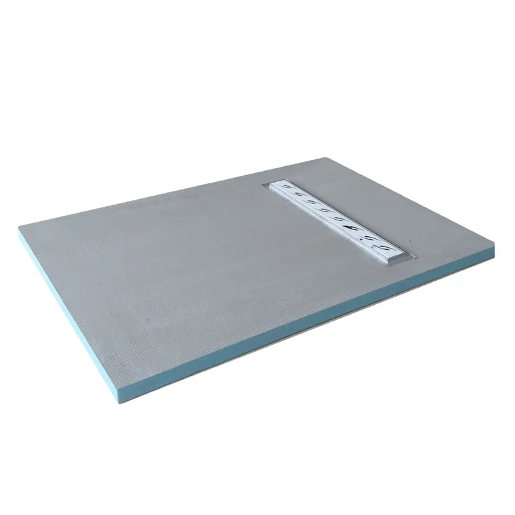 XPS Central Drain Shower Base Extruded Polystyrene Foam Reinforced UK XPS Shower Trays for Bathroom Shower Floor