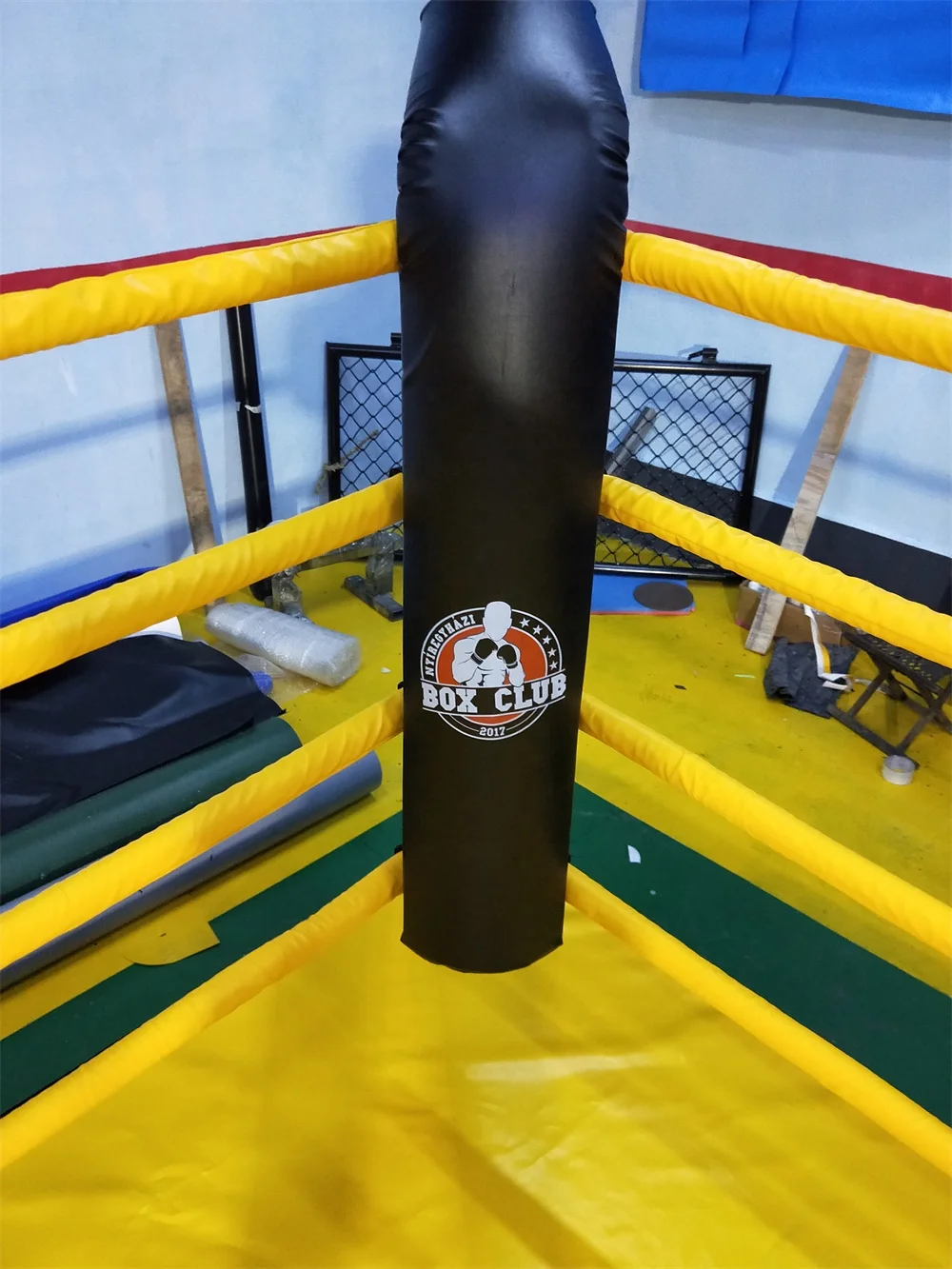 Поднятое боксерское кольцо MMA размер 5mX5m с логотипом