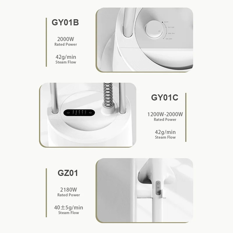 2000W/2280W Household Garment Steamer Handheld Ironing Machine Gear Adjustable Vertical Flat Steam