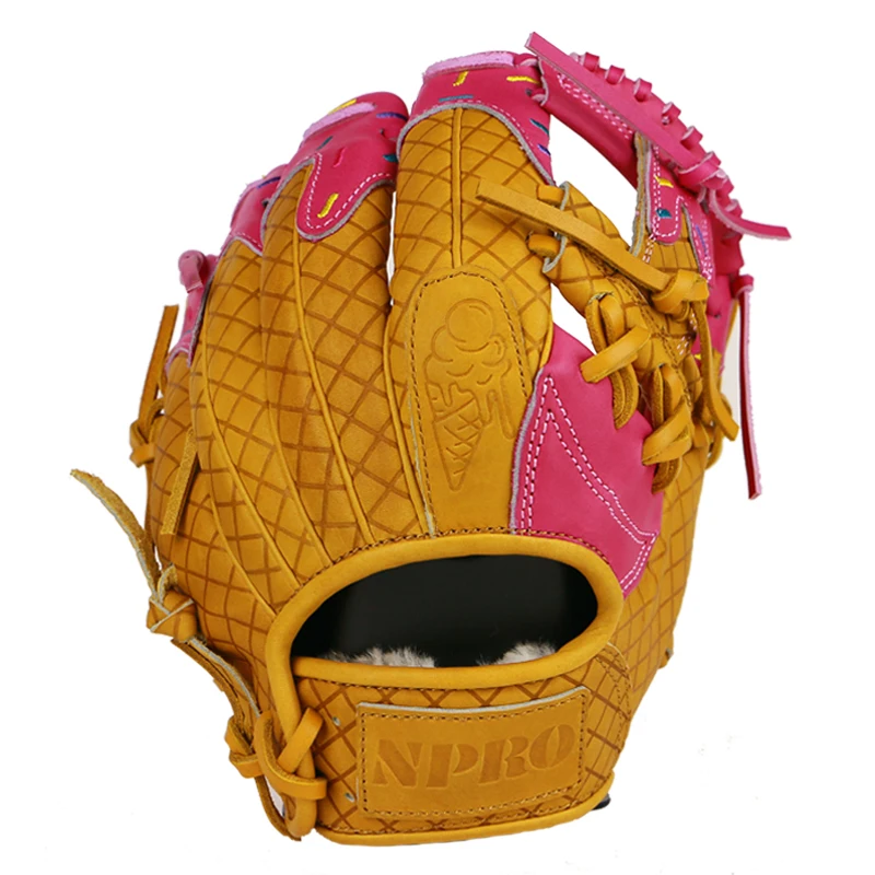 Custom Professional 11.5 Inch steerhide Leather ice cream baseball glove