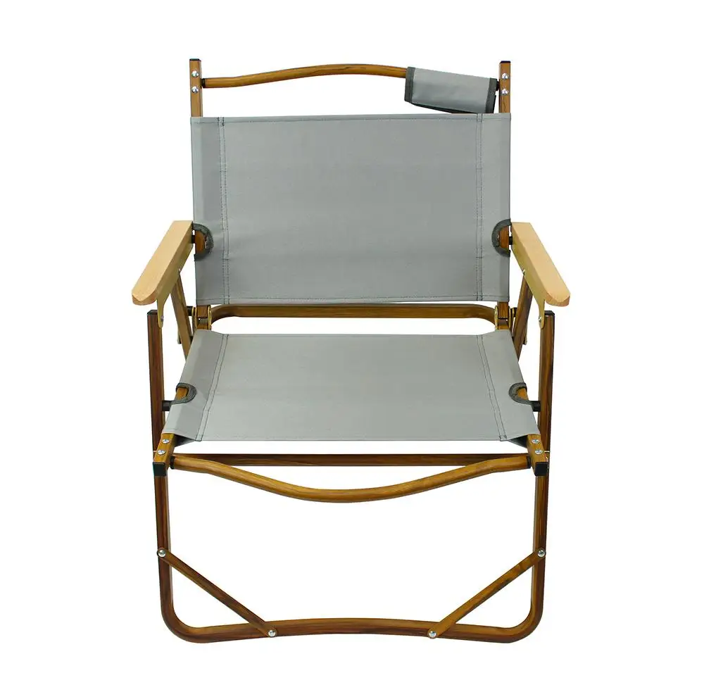 Manufacture Factory Durable Beach Wood Grain Garden Fashion Fishing Hiking Light Folding Camping Outdoor Chair