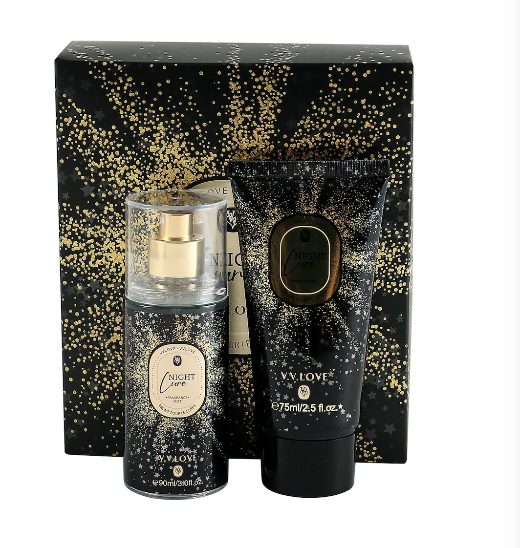 VV LOVE Private Label Body Spray And Body Lotion Shower Gel Products Wholesale For Women Body Wash Gift Set