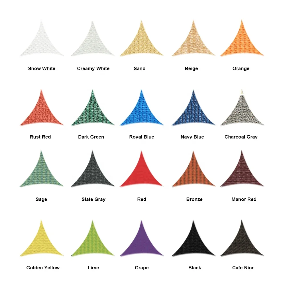 Sanjian 100% HDPE Garden Gazebo Waterproof Sun Shade Sails Awnings